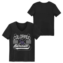 MLB Colorado Rockies Youth Girls' Core T-Shirt - XL