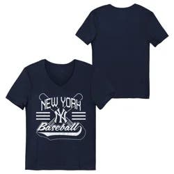 MLB New York Yankees Youth Girls' Core T-Shirt - XL