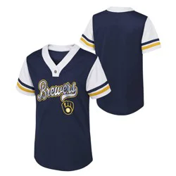 MLB Milwaukee Brewers Youth Girls' Jersey - S