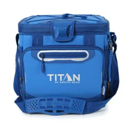 Titan by Arctic Zone, Arctic Zone Freeze 24 Cans/16qt Zipperless Hardbody Cooler - Cerulean Blue