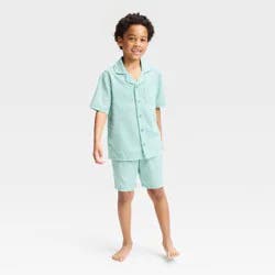 Kids' 2pc Mommy & Me Pajama Set - Cat & Jack™ Green XL