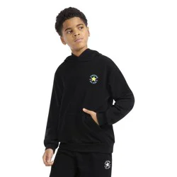 Converse® Boys' French Terry Hoodie Sweatshirt - Black XL