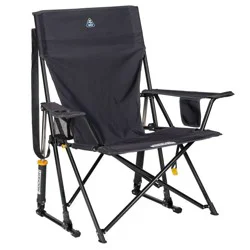GCI Outdoor Comfort Pro Rocker Portable Rocking Camping Chair - Dark Charcoal