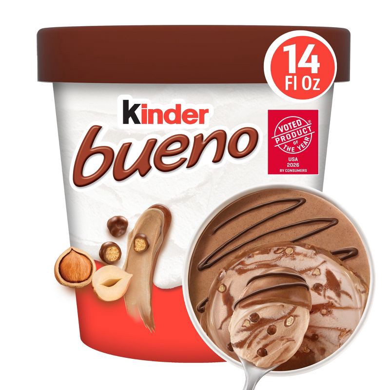 slide 1 of 12, Kinder Bueno Hazelnut Dairy Dessert - 14 fl oz, 14 fl oz