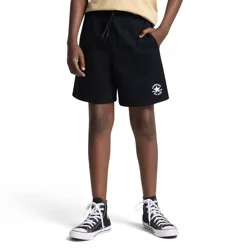 Converse® Boys' 'Above the Knee' French Terry Shorts - Black XS