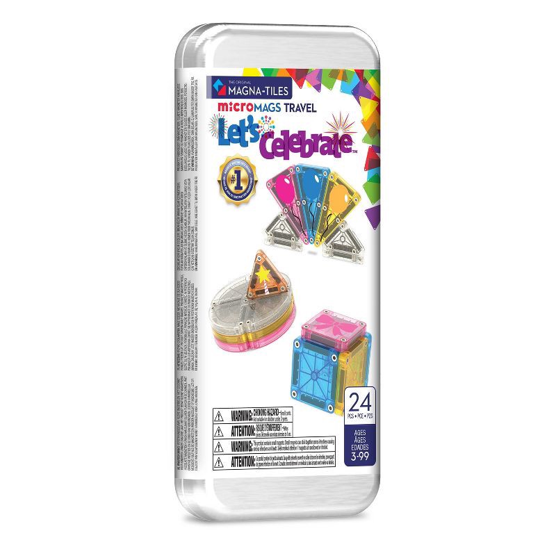 slide 1 of 9, MAGNA-TILES MicroMAGS Travel Set - Let's Celebrate Birthdays, 1 ct