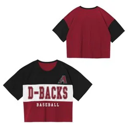 MLB Arizona Diamondbacks Youth Girls Colorblock T-Shirt - S