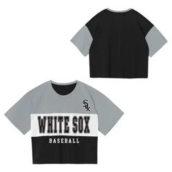 MLB Chicago White Sox Youth Girls' Colorblock T-Shirt - XL