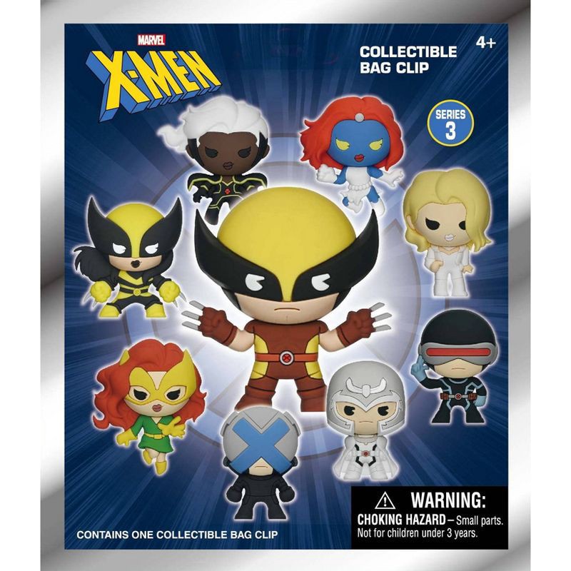 slide 1 of 5, Monogram International Marvel X-Men Surprise 3D Bag Clip, 1 ct