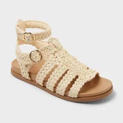 Women's Tessa Sandals with Memory Foam Insole - Universal Thread™ Natural 7.5