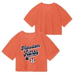 MLB Houston Astros Youth Girls' Fashion T-Shirt - M