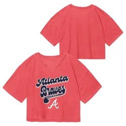 MLB Atlanta Braves Youth Girls' Fashion T-Shirt - S