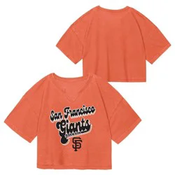 MLB San Francisco Giants Youth Girls' Fashion T-Shirt - S