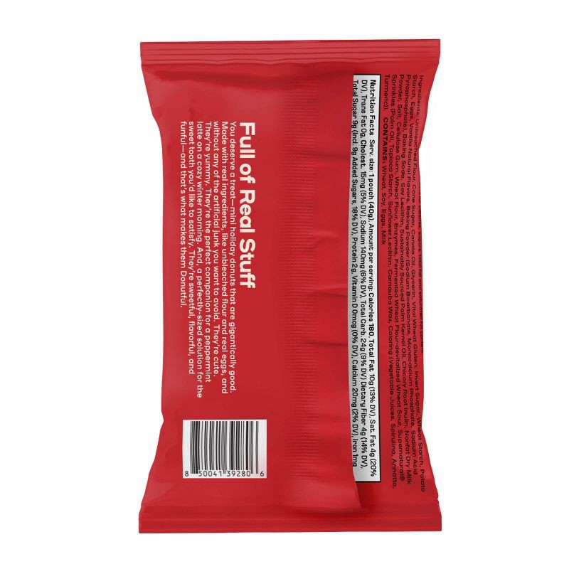 slide 2 of 4, DONUTFUL Holiday Sprinkled Mini Donuts - 1.41oz, 1.41 oz