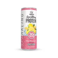 Genius Gourmet Pink Lemonade Sparkling Clear 30g Protein Shakes - 12 fl oz
