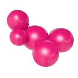 MINNIDIP Balloon Garland 5-cluster in Hot Pink Satin