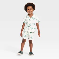 Grayson Mini Toddler Boys' Tennis Matching T-Shirt and Shorts Set - Off-White 5T