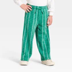 Grayson Mini Toddler Boys' French Terry Striped Sweatpants - Green 18M