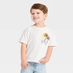 Grayson Mini Toddler Boys' Short Sleeve St. Tropez Oversized T-Shirt - White 4T