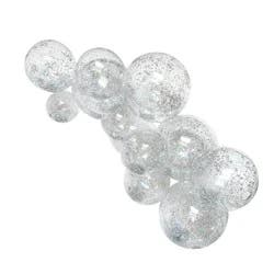 MINNIDIP Balloon Garland 12 Cluster in Clear with Glitter