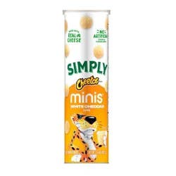 Simply Minis Canister White Cheddar Chips - 3.625oz