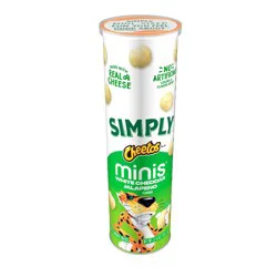 Simply Minis Canister White Cheddar Jalapeno Chips - 3.625oz