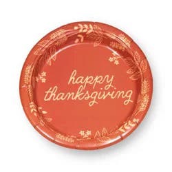 Emerge Retail 10ct 8" Thanksgiving Paper Party Dinner Plate Thanks