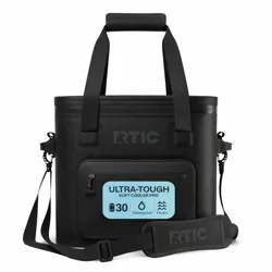RTIC Outdoors 30 Cans/ 22qt Ultra-Tough Soft-Sided Cooler Pro - Black