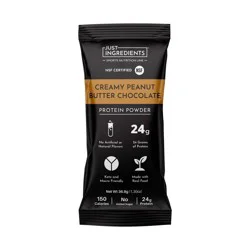 Just Ingredients Creamy Peanut Butter Chocolate Protein Powder (NSF) - Pea/Whey - 25g Protein - 1.3oz/1 Stick