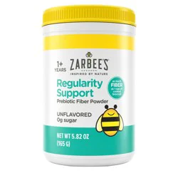 Zarbee's Children's Regularity Support - Prebiotic Fiber Powder Supplement - Flavorless - 5.82oz