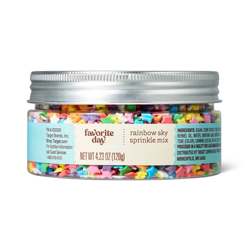 slide 1 of 3, Rainbow Sky Sprinkles - 4.23oz - Favorite Day™, 4.23 oz