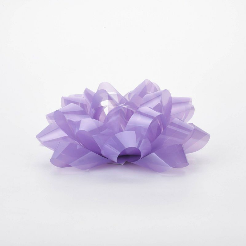 slide 2 of 3, Bows And Sparkles 6" Large Gift Bow Purple, 1 ct