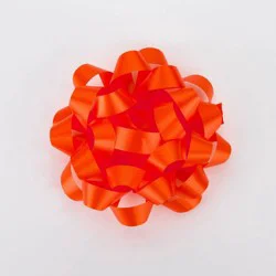 Bows And Sparkles 6" Large Gift Bow Orange