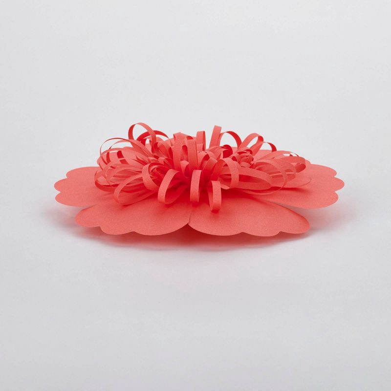 slide 2 of 3, Bows And Sparkles 4.5" Flower Gift Bow Pink, 1 ct