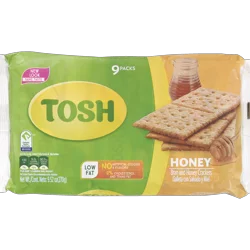 Tosh Galletas Miel (Honey Crackers) 9-1.057Oz Packets