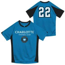 MLS Charlotte FC Boys' Poly Jersey - M