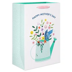 American Greetings Medium Mother's Day Gift Bag, Watering Can 10"x7"Designed by Spaghetti and Meatballs