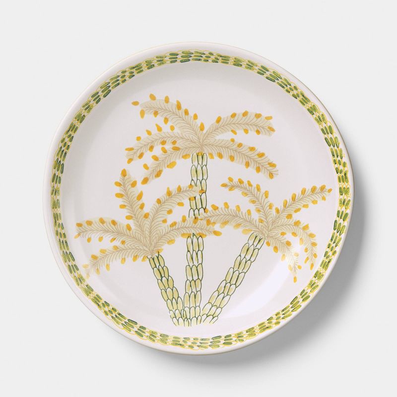 slide 1 of 3, 6.125" Palm Print Appetizer Plate Khaki - Threshold™, 1 ct