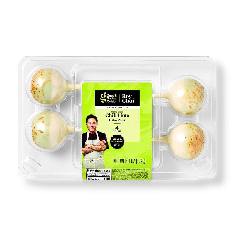 slide 1 of 5, Chili Lime Cake Pops - 4ct - Good & Gather™ Collabs | Roy Choi, 4 ct