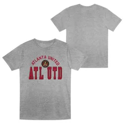 MLS Atlanta United FC Boys' Short Sleeve Gray Poly T-Shirt - XS