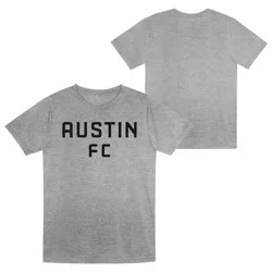 MLS Austin FC Boys' Short Sleeve Gray Poly T-Shirt - XL