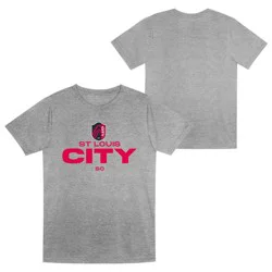 MLS St. Louis City SC Boys' Short Sleeve Gray Poly T-Shirt - XL