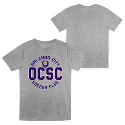 MLS Orlando City SC Boys' Short Sleeve Gray Poly T-Shirt - XS