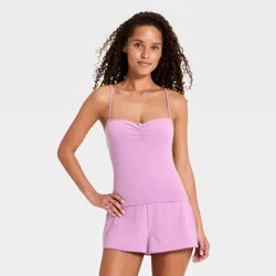 Women's Jersey Tank and Shorts Pajama Set - Wild Fable™ Purple S