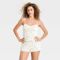 Women's Jersey Tank and Shorts Pajama Set - Wild Fable™ Pink L