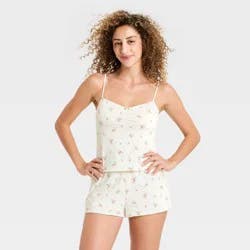 Women's Jersey Tank and Shorts Pajama Set - Wild Fable™ Pink L