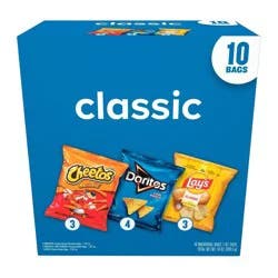 Frito-Lay Classic Flavors Chips Variety Pack - 10oz/10ct