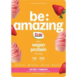 Be Amazing Dole Whip Vegan Protein Powder - Strawberry - 18.94oz
