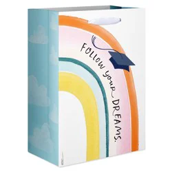 American Greetings Large Graduation Gift Bag, Rainbow 13"x10" Designed by Kathy Davis