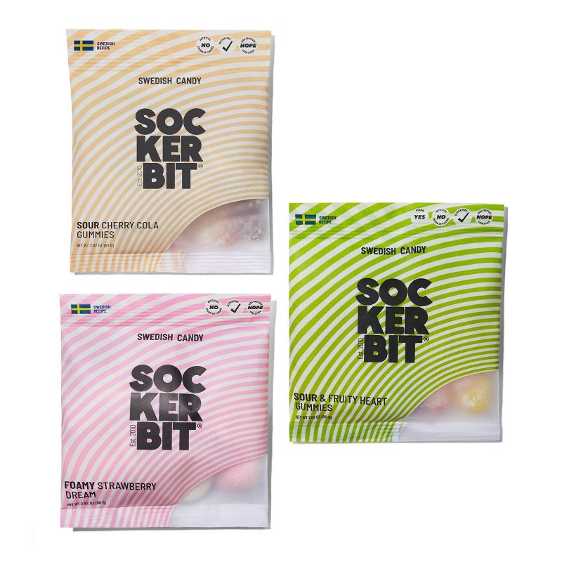 slide 4 of 4, Sockerbit Sour Cola & Cherry Bottles Candies - 2.82oz, 2.82 oz